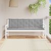 vidaXL Garden Bench Cushion Set of 2 Grey Oxford fabric, Hollow fiber
