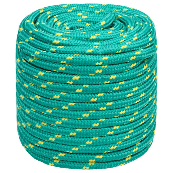 vidaXL Boat Rope Green 0.63 " 82.0 ' Polypropylene