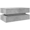 vidaXL Coffee Table Concrete Grey Engineered Wood 35.4 x 19.7 x 15.7 in