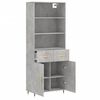 vidaXL Highboard Concrete Grey Engineered wood, Metal