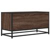 vidaXL TV Cabinet Brown Oak Engineered wood, Metal 31.5x13.6x15.7 in