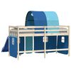 vidaXL Curtain For Loft Bed Blue 100% Polyester Standard Storage