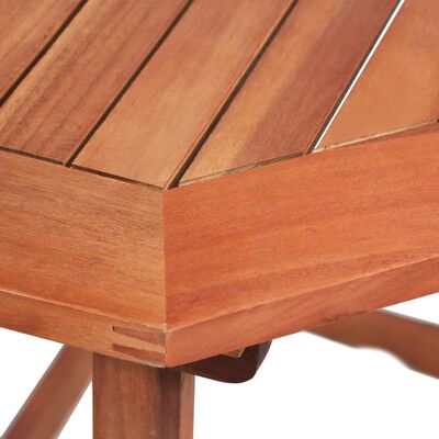 vidaXL Bistro Table 35.4"x19.7"x29.5" Solid Acacia Wood