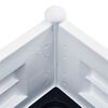 vidaXL Raised Bed White Polypropylene Medium UV-resistant materials