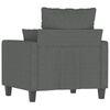 vidaXL Sofa Chair Dark grey Fabric Single Durable Armchair