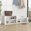 vidaXL Shoe Cabinet High gloss white Engineered wood