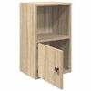 vidaXL Bookcase Sonoma Oak Engineered wood Small Bookcase Rectangular