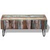 vidaXL Coffee Table Multicolor Solid reclaimed wood and iron Medium