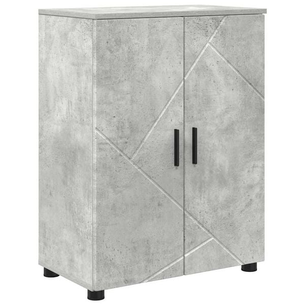 vidaXL Bathroom Cabinet Concrete Grey 23.62 x 13.78 x 31.50 in
