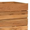 vidaXL Raised Bed Varying shades of teak Solid teak wood, steel Medium