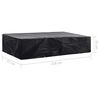 vidaXL Sunlounger Cover Black Polyethylene 85.8 in x 30.3 in x 21.7 in