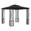 vidaXL Gazebo with Nets 9.8'x9.8'x8.7' Anthracite