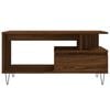 vidaXL Coffee Table Brown Oak Engineered Wood Medium Coffee Table
