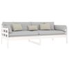 vidaXL Day Bed White Solid pine wood 35.4 x 78.7 in