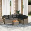vidaXL Garden Sofa Set Gray