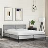 vidaXL Bed Frame Gray Sonoma Engineered wood, metal, plywood Double