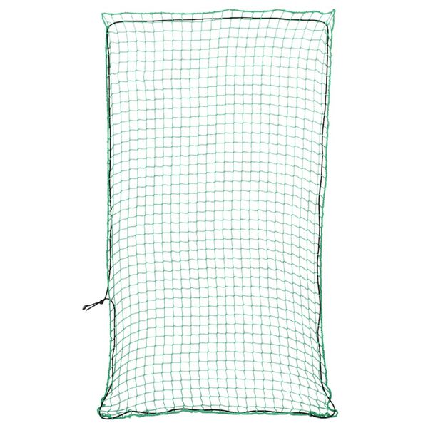 vidaXL Trailer Net with Elastic Rope Green 9.8x5.4' PP