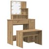 vidaXL Dressing Table Set Artisan oak Engineered wood Standard