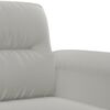 vidaXL 4 Piece Sofa Set with Pillows Light Gray Microfiber Fabric