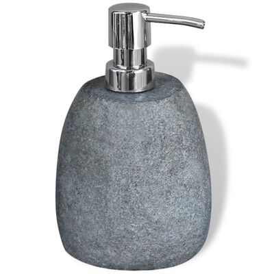 vidaXL Soap Dispenser River Stone 6.3"