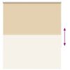 vidaXL Roller Blind Beige 100% Polyester 55.1x59.1 in