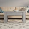 vidaXL Coffee Table Grey Sonoma Engineered Wood Height-Adjustable