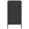 vidaXL Sideboard Black Cold-rolled Steel Medium Sideboard Rectangular