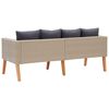vidaXL Garden Sofa Beige, Anthracite
