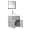 vidaXL Bathroom Furniture Set Concrete Grey, White