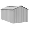 vidaXL Dog House Grey Galvanized Steel Large Sturdy Dog House
