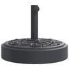 vidaXL Umbrella Base Black Polyethylene and Concrete 55 lb