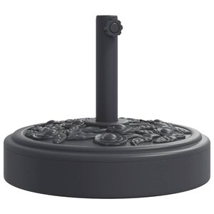 vidaXL Umbrella Base Black Polyethylene and Concrete 55 lb