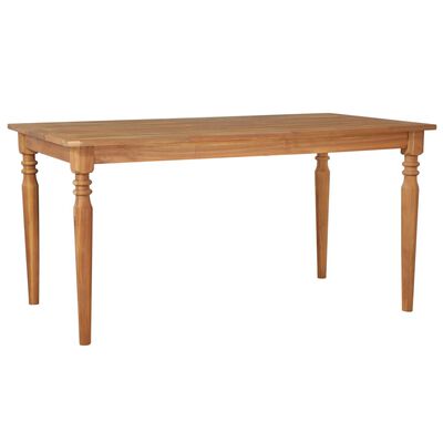 vidaXL Patio Table 59"x35.4"x29.5" Solid Acacia Wood