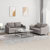 vidaXL Sofa Set Taupe Fabric (100% polyester), metal, textilene, plywood