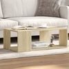 vidaXL Coffee Table Sonoma Oak Engineered Wood Low Coffee Table