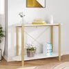 vidaXL Console Table White Engineered wood, Solid pine wood
