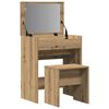vidaXL Dressing Table with Drawer artisan oak 23.6" x 15.7" x 29.5