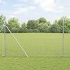 vidaXL Welded Wire Fence Silver 5.2'x 32.8'