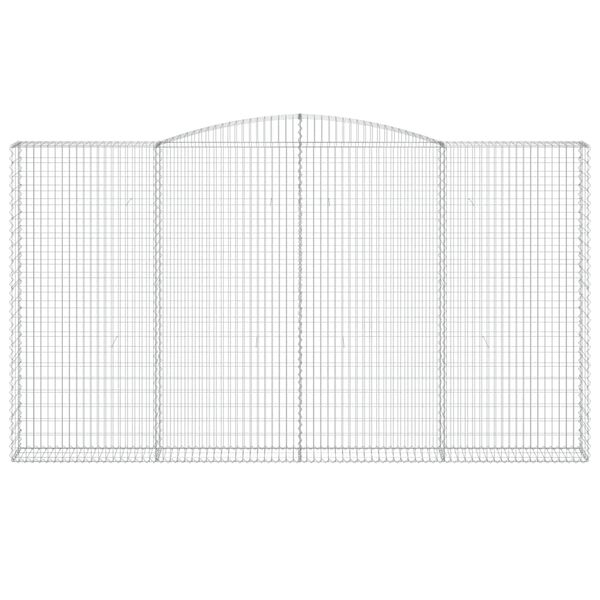 vidaXL Gabion Basket Set of 7 Silver Galvanized iron Extra Large