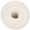 vidaXL Work Rope White 0.63 " 82.0 ' Polypropylene