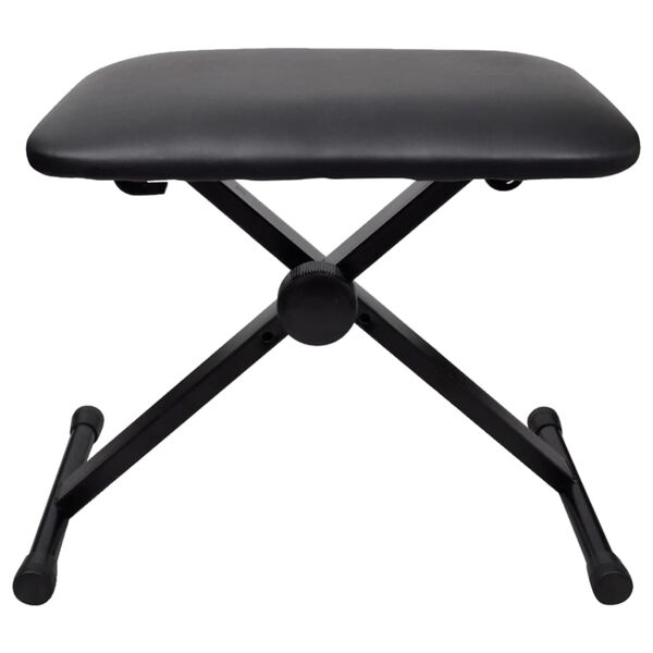 vidaXL Adjustable Keyboard & Piano Stool Foldable