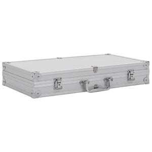 vidaXL Gun Case Aluminum ABS Silver
