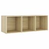 vidaXL TV Cabinet Set Sonoma Oak Engineered Wood TV Cabinet Set