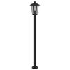 vidaXL Outdoor Floor Lamp Black Stainless Steel 47.2 in height