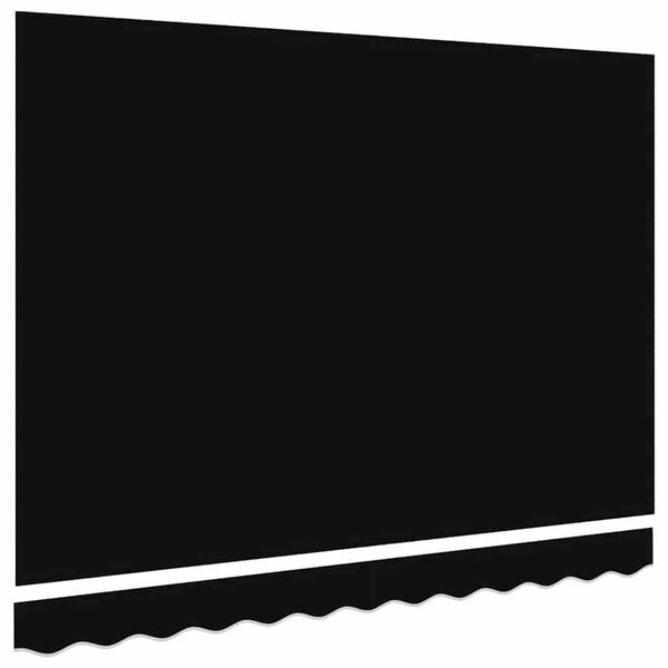 vidaXL Awning Replacement Fabric Black 118.11" x 98.43" Canvas