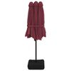 vidaXL Garden Parasol Bordeaux red, dark grey
