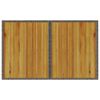 vidaXL Garden Table Grey PE rattan, powder-coated steel, solid acacia wood