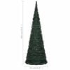 vidaXL Pop-up Christmas Tree Green PVC Tall Collapsible