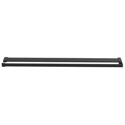 vidaXL Shower Shelf for Walk-in Shower Wall Black 31.5" Aluminum