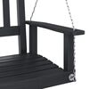 vidaXL Garden Swing Bench Black Solid fir wood, galvanized iron Standard